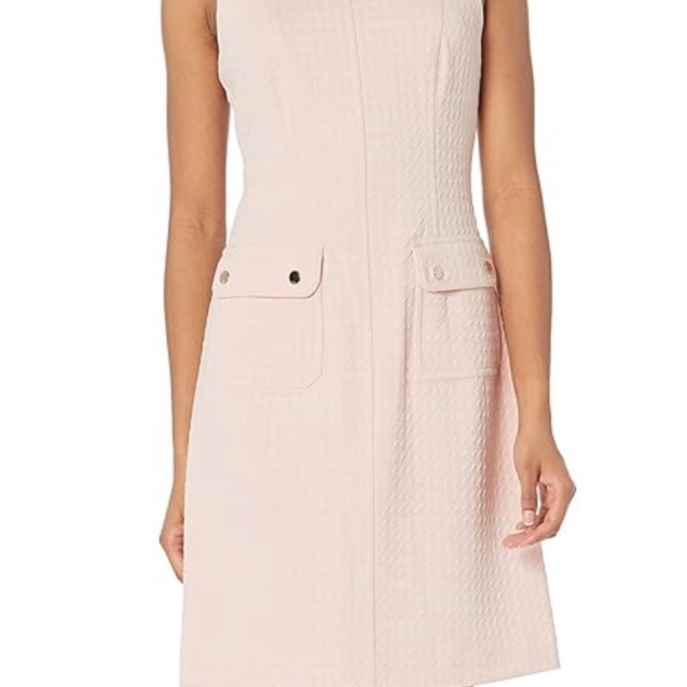 Tommy Hilfiger Light Pink Textured Mini Dress